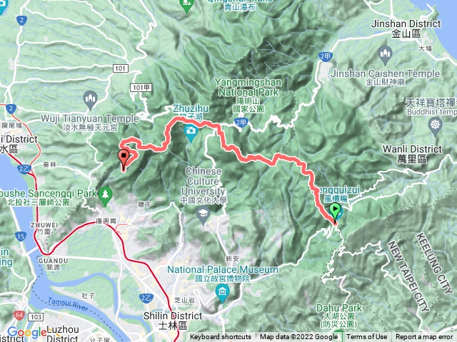 台北－臺灣百大必訪步道陽明山東西大縱走202205201523