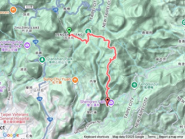 擎天崗、杏林山、北五指山、高頂山、荷蘭古道