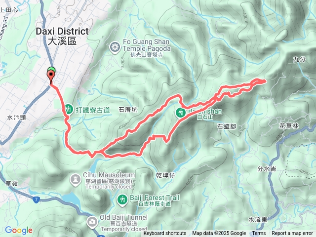 打鐵寮古道（白石山-十三份山-石厝坑山）8字繞