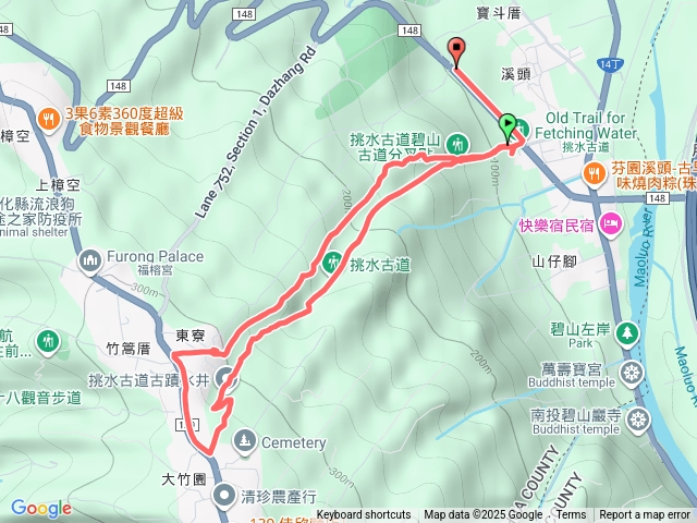 碧山古道接挑水古道O型