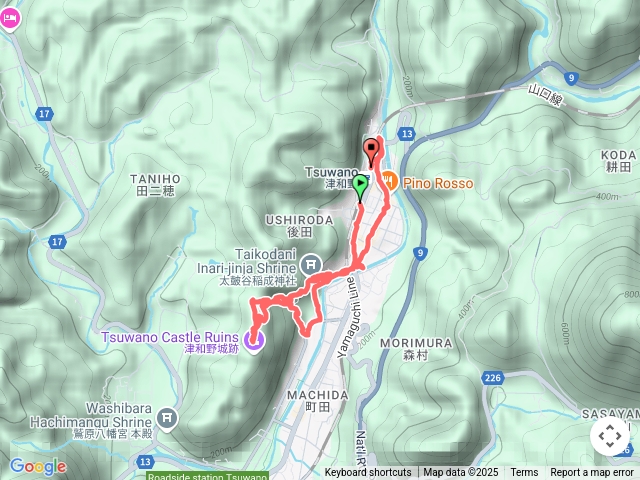 日本100名城-津和野城(太皷谷稻成神社、津和野城下町)