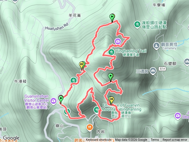 1150801觀音山恐龍路線預覽圖