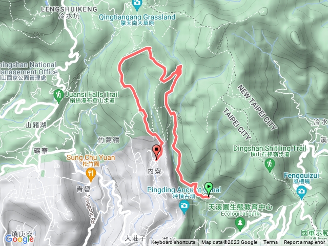 內雙溪古道-瑪礁古道-竹篙山-內寮古道