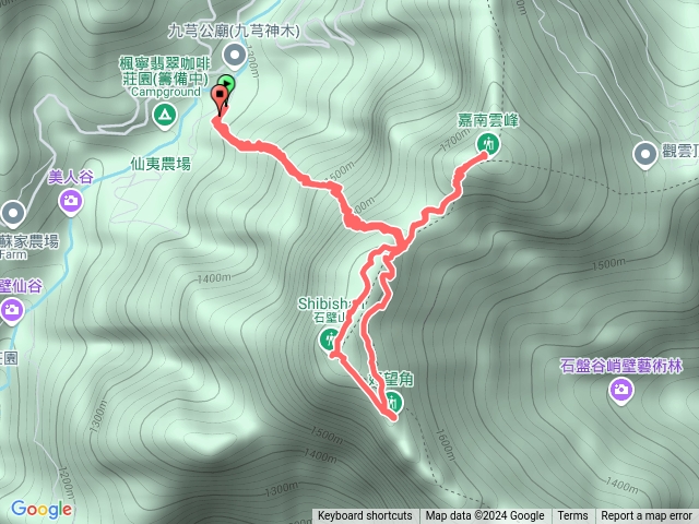 嘉南雲峰&石壁山&好望角Y連走預覽圖