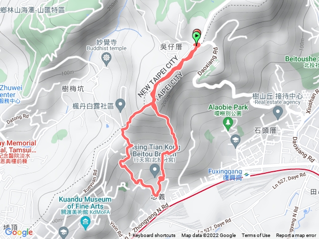吳仔厝下行天宮忠義山步道上