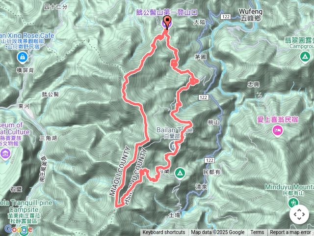 鵝公髻山-鳥嘴山O繞