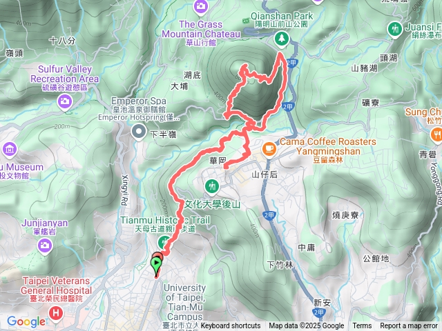 天母古道炸雞店紗帽山