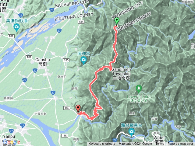 尾寮山東下（從東側登山口騎沙溪林道下口社村林道起點）