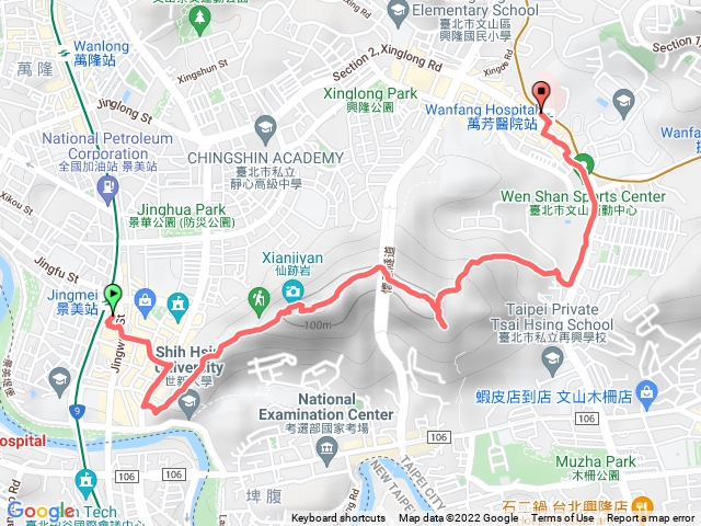 仙跡岩親山步道（景美-萬芳醫院站）