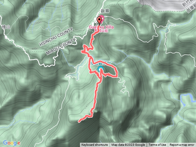 榛山北峰、榛山主峰O型