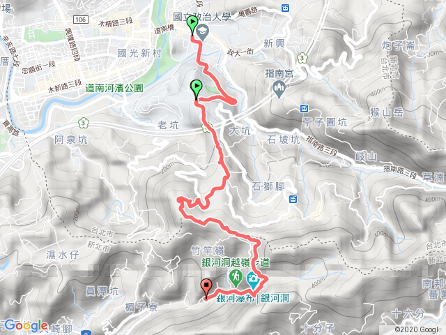 樟山寺→杏花林→銀河洞瀑布