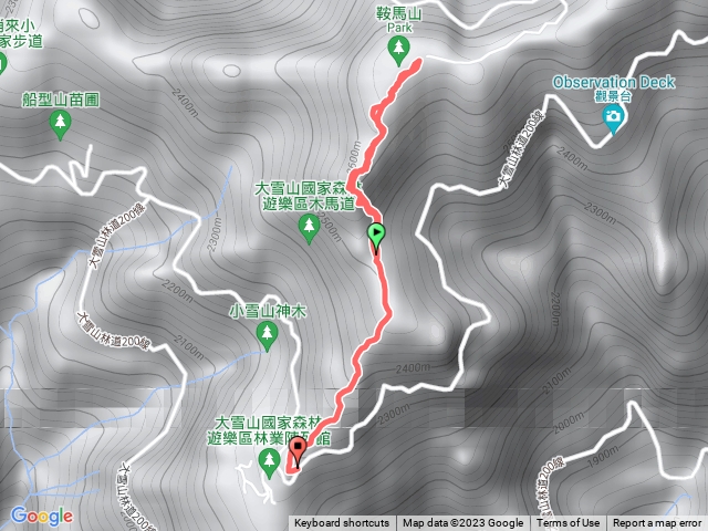 大雪山遊客中心鞍馬山