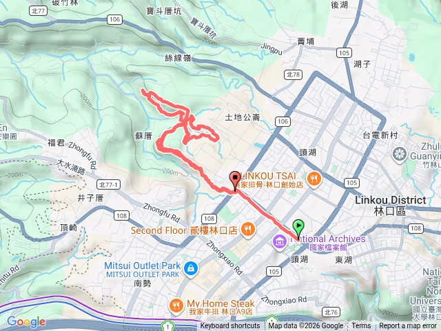坑頭步道頂福巖森林步道 (林口森林步道)雪花步道預覽圖