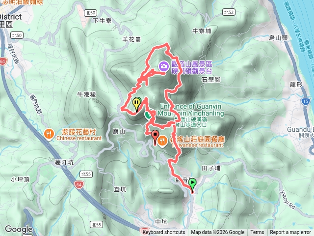 觀音山逆時針O行環繞