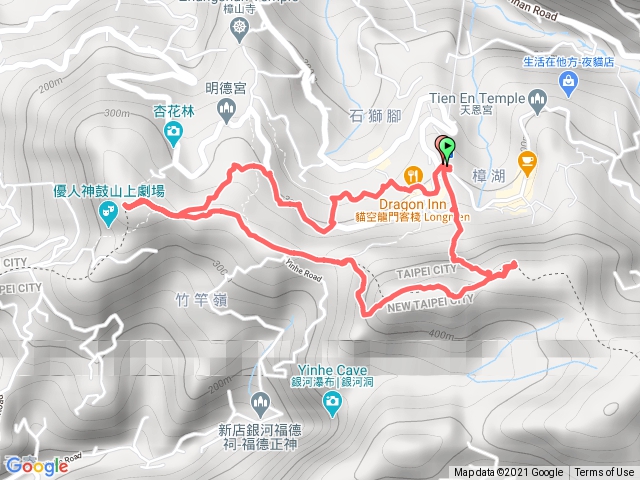 貓空三玄宮山、鵝角格山、待老坑山、樟湖步道瓦厝支線1100206