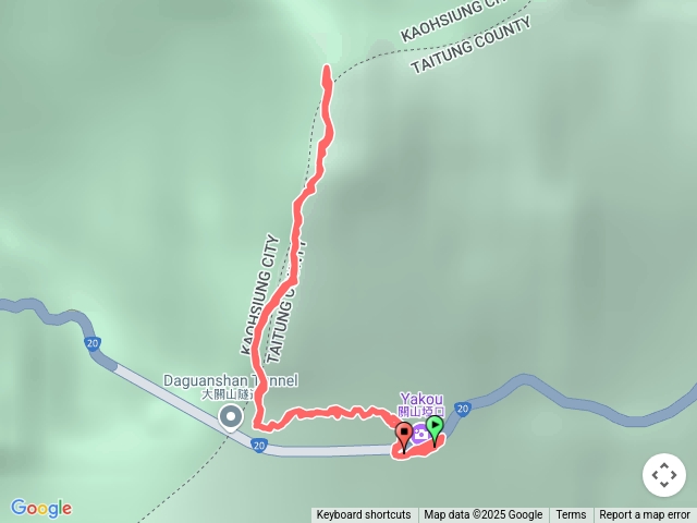 關山嶺山(去回)