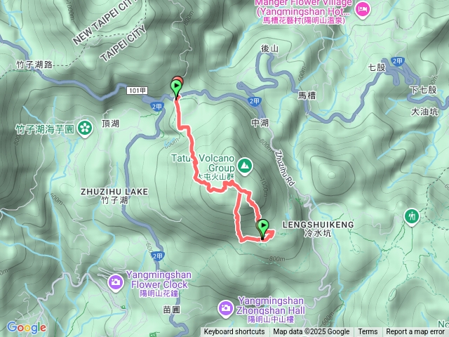 二進二出。七星山