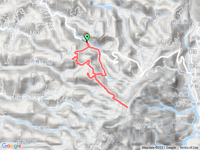 霧峰奧山連走桐林山2021.1.20