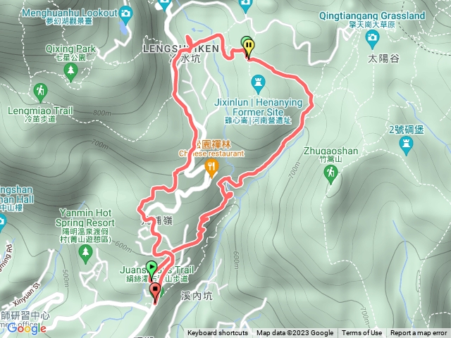 北七愛爬山 絹絲瀑布