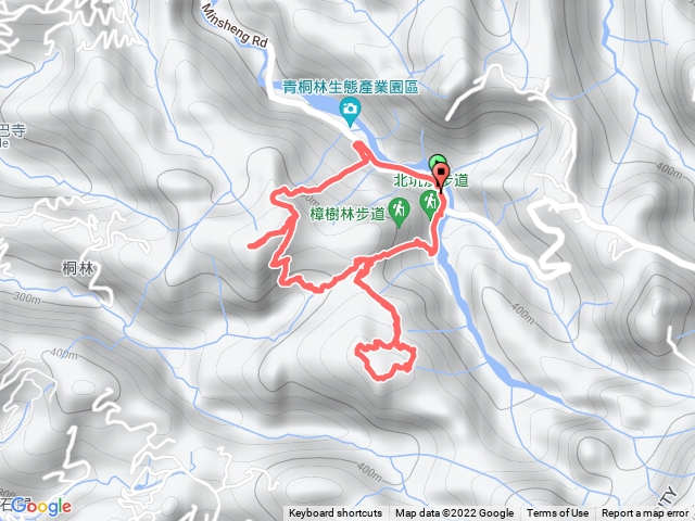 青桐林奧山北坑溪