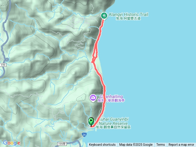 瑯嶠卑南古道-亂石堆-軍艦岩折返預覽圖