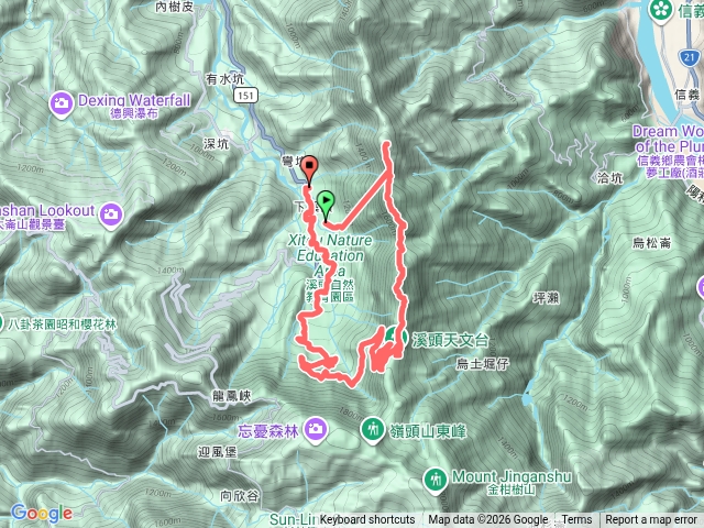 米堤香蕉園上鳳凰山南鳳凰山天文台溪頭繞圏預覽圖