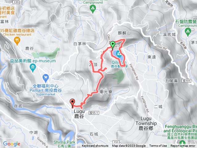 麒麟山麒麟潭大棟山和尚頭山