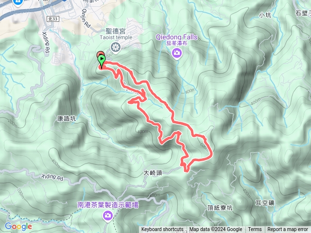 天秀宮、大尖山、四分尾山、勤進路預覽圖