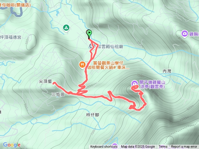 紫雲殿黃牛山雞籠山（往返）