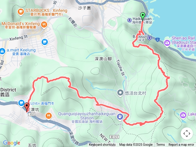 基隆天際線東段(完成前次未竟路線)：八斗子-深澳坑預覽圖