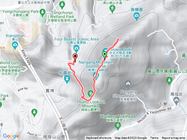 小百岳集起來南港山縱走親山步道(拇指山、南港山、象山、九五峰)202310221504