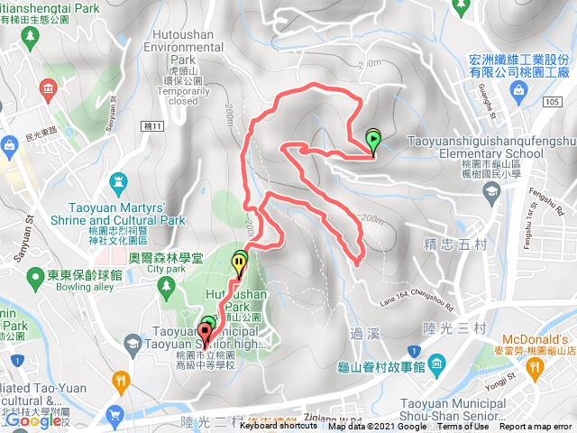 虎頭山環山還走錯但整體不錯