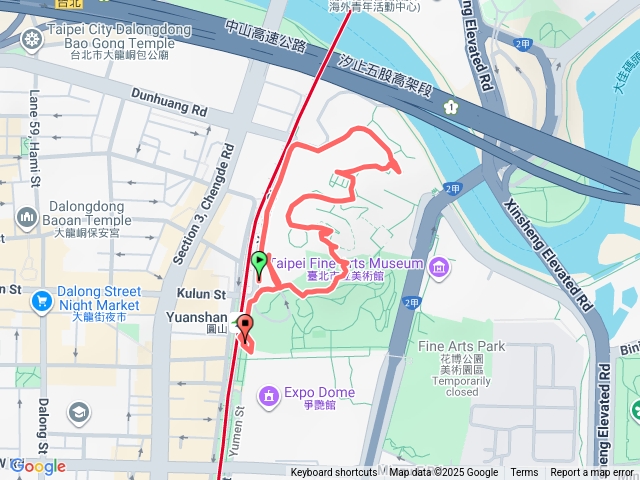 圓山花博建走步道預覽圖