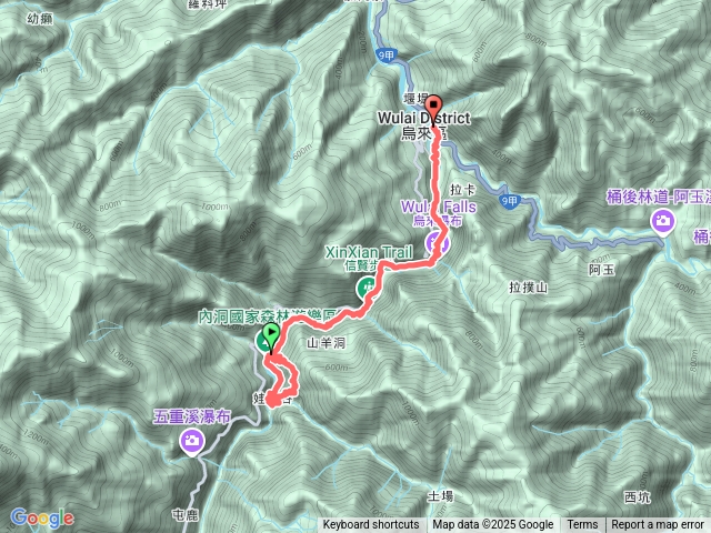 內洞森林浴步道-信賢步道-烏來瀑布