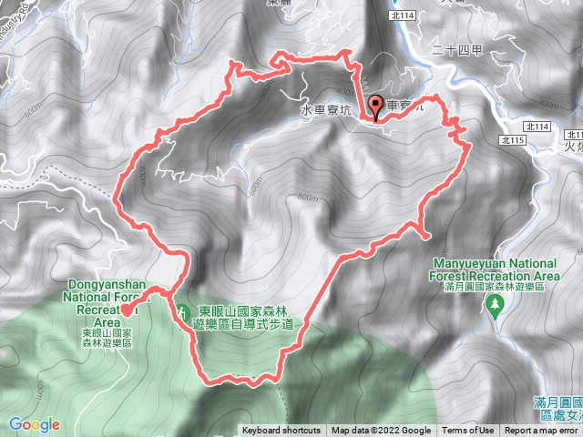 20220709有木五寶O形(蟾蜍山─東麓山─志繼山─東眼山─雙溪山）