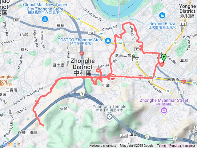 中和ㄧ土城往返