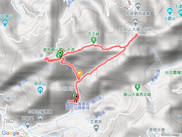 皇帝殿東西峰O型連走