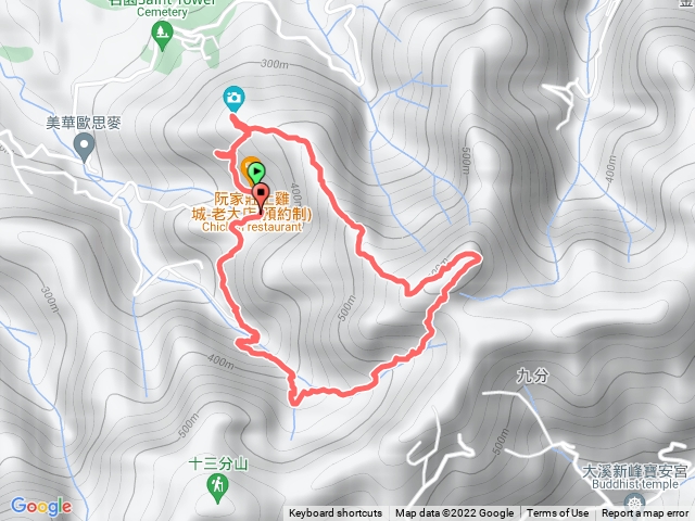 金面山，小O路線