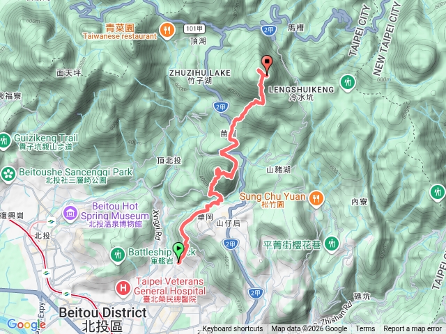 水管步道、紗帽山、七星山