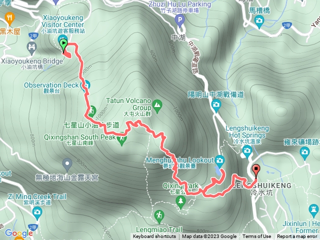小油坑-七星主峰-七星東峰-夢幻湖-冷水坑