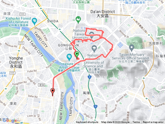 台灣大學校園、傅園、醉月湖、舟山路、長興路、椰林大道、傅鐘、學新館、芳蘭路、寶村、水源町公園