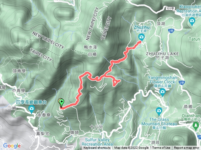 中正山-頂湖山-竹子湖-中正山