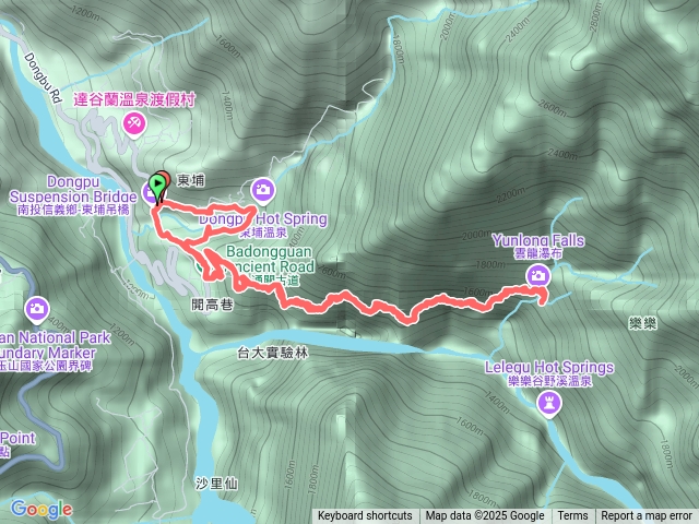 東埔八通關古道預覽圖