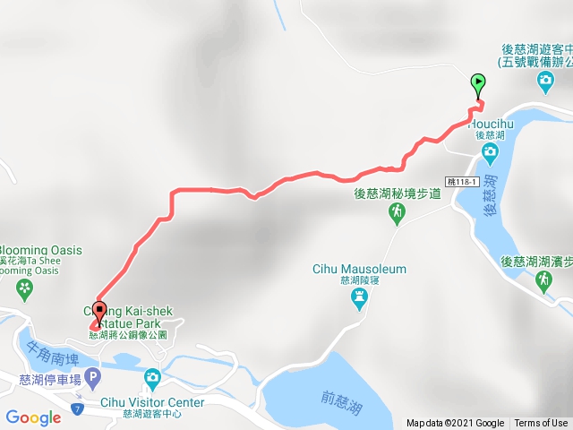 慈湖銅像公園=草嶺山=廢崗哨單程