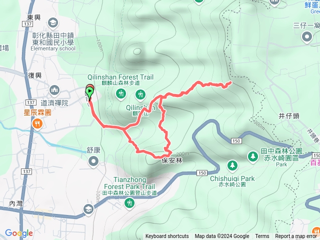 0k--三叉山--猴板凳--相思台好漢坡咖啡園下0.1K登出