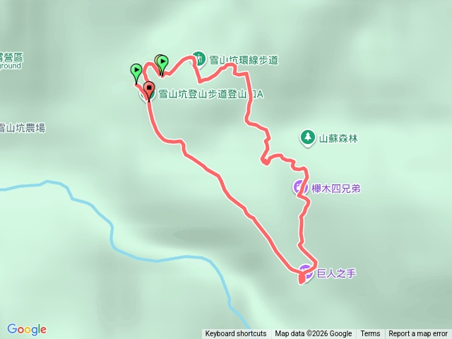 雪山坑環線步道預覽圖