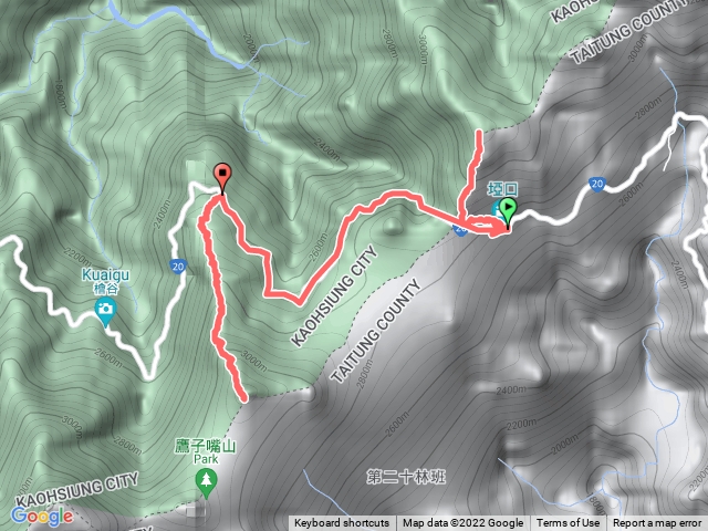 南橫三星之關山嶺山及塔關山
