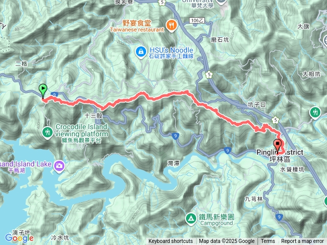 小格頭縱走坪林十連峰