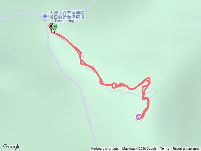 大雪山埡口觀景台步道