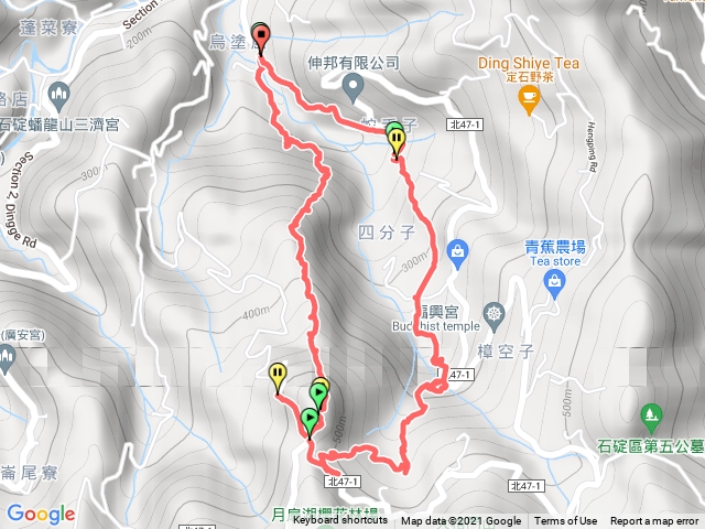 月扇湖山大岩壁-四分子古道環走